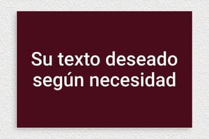 Placas por Color - PVC - undefined - bordeau-blanc - none - es-cartel-color-burdeos-003-1-1747889273601