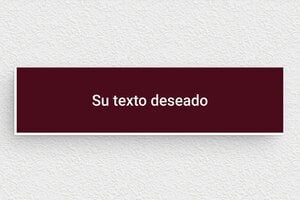Placas por Color - PVC - undefined - bordeau-blanc - none - es-cartel-color-burdeos-004-1-1747889287395