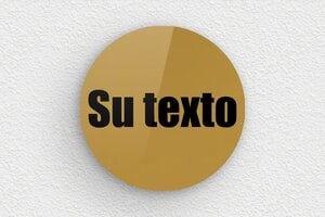 Placas Redondas - Plexiglás - undefined - or-fonce-noir - none - es-cartel-color-dorado-001-4-1747889364453