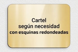 Placas de Plástico - PVC - undefined - or-brillant-noir - none - es-cartel-color-dorado-003-2-1747889397485
