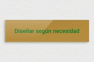 Placas Doradas - Plexiglás - undefined - or-fonce-vert - none - es-cartel-color-oro-003-4-1747889403353