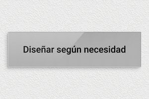 Placas Rectangulares - Plexiglás - undefined - gris-noir - none - es-cartel-color-plata-003-4-1747889776638
