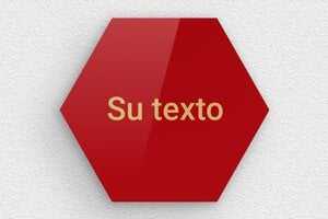 Placas Rojas - Plexiglás - undefined - rouge-or - none - es-cartel-color-rojo-001-1-1747889610943