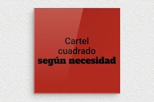 Placas Rojas - Plexiglás - undefined - custom - none - es-cartel-color-rojo-002-4-1747889641401