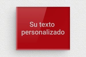 Placas Rojas - Plexiglás - undefined - rouge-argent - none - es-cartel-color-rojo-003-4-1747889658097