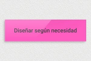 Placas Rectangulares - Plexiglás - undefined - custom - none - es-cartel-color-rosa-001-4-1747889567332