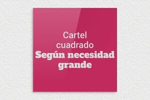Placas Cuadradas - Plexiglás - undefined - custom - none - es-cartel-color-rosa-002-3-1747889585019