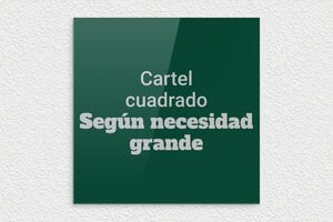 Placas Verdes - Plexiglás - undefined - vert-argent - none - es-cartel-color-verde-002-4-1747889528943