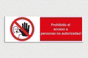 Señales de Seguridad - Cartel 'Acceso prohibido para personas no autorizadas' - undefined - custom - glue - es-cartel-construccion-005-3-1747819778372
