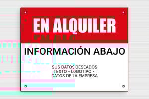 Carteles "Se Alquila" - PVC - undefined - custom - holes-only - es-cartel-de-alquiler-001-5-1747880472876