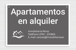 Carteles "Se Alquila" - PVC - undefined - gris-souris-blanc - holes-only - es-cartel-de-alquiler-002-4-1747880496691