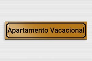 Placas para Apartamento Turístico - Cartel Indicador de Restaurante - undefined - or-noir - holes-only - es-cartel-de-apartamento-vacacional-002-2-1747825147740