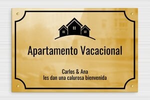 Placas para Puerta de Entrada - Latón - undefined - poli - screws - es-cartel-de-apartamento-vacacional-004-1-1747825214106