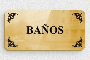 Carteles de Baño - Cartel para WC - Latón - 100 x 50 mm - undefined - poli - glue - es-cartel-de-bano-001-1-1747823390956