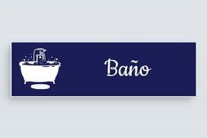 Carteles de Baño - Cartel de baño - undefined - bleu-marine-blanc - glue - es-cartel-de-bano-022-1-1747823560677