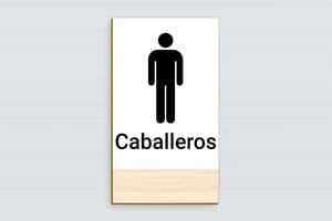 Carteles de Baño - Cartel de WC de madera para caballeros - undefined - erable - glue - es-cartel-de-bano-026-1-1747823552438