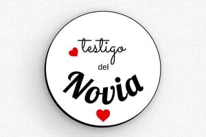 Placas Identificativas con Imán - Insignia PVC - Imán - undefined - custom - badge - es-cartel-de-boda-002-3-1747824056340