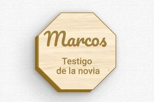 Placas Identificativas para Boda - Insignia Madera - Alfiler - undefined - erable - badge - es-cartel-de-boda-003-3-1747824066757