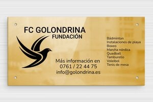 Placas de Latón - Latón - undefined - poli - holes-only - es-cartel-de-club-deportivo-003-2-1747880924476