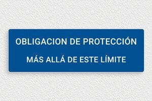 Señales de Obligación - El escudo protector es obligatorio - undefined - bleu-blanc - glue - es-cartel-de-seguridad-001-3-1747819732853
