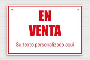 Carteles "Se Vende" - PVC - undefined - blanc-rouge - holes-only - es-cartel-de-venta-002-3-1747880352472