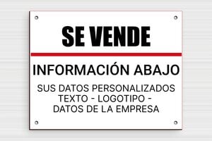 Carteles "Se Vende" - PVC - undefined - custom - holes-only - es-cartel-de-venta-003-1-1747880372188