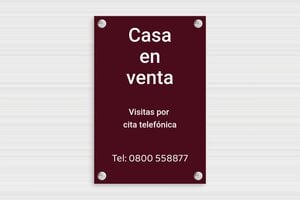 Carteles "Se Vende" - PVC - undefined - bordeau-blanc - suction-cup - es-cartel-de-venta-004-1-1747880396312