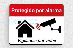 Cartel "Zona Videovigilada" - Cartel de alarma bajo vigilancia de video - undefined - custom - glue - es-cartel-de-video-003-1-1747822947184