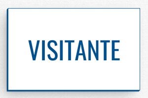 Placas Identificativas con Imán - Insignia PVC - Imán - undefined - blanc-bleu - badge - es-cartel-de-visitante-004-3-1747824083003