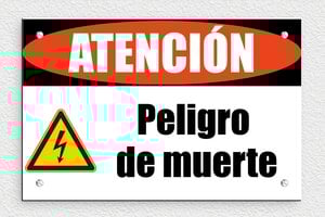 Señales de Riesgo Eléctrico - Cartel 'Cables de alta tensión, Peligro de muerte' - undefined - custom - screws - es-cartel-electrico-001-2-1747825016238
