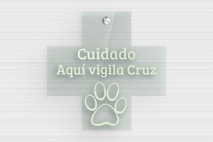 Placas con Forma de Cruz - Plexiglás transparente Verde - undefined - vert - screws - es-cartel-en-forma-de-cruz-003-1-1747890046652
