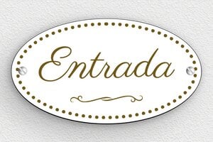 Placas Ovaladas - Cartel ovalado de entrada - undefined - custom - screws - es-cartel-entrada-puerta-011-1-1747819562433
