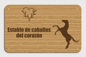 Placas para Caballos - Madera - undefined - chene - screws - es-cartel-establo-caballo-001-3-1747819004421