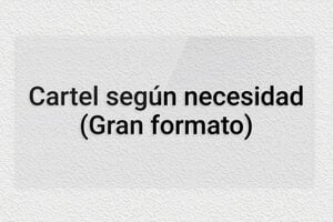 Placas Grandes - Plexiglás transparente - undefined - transparent - none - es-cartel-grande-004-3-1747890222643
