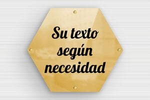 Placas de Metal - Latón - undefined - poli - screws - es-cartel-hexagonal-001-2-1747889900390