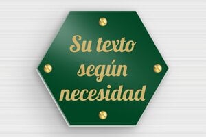Placas Hexagonales - Aluminio - undefined - vert - screws - es-cartel-hexagonal-002-4-1747889925011