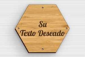 Placas Hexagonales - Madera - undefined - bambou - holes-only - es-cartel-hexagonal-002-5-1747889928546