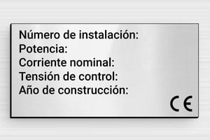 Placas de Acero Inoxidable - PVC - undefined - gris-brillant-noir - none - es-cartel-industrial-001-4-1747825316590