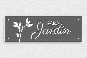Carteles para Jardín - PVC - undefined - gris-souris-blanc - screws - es-cartel-jardin-003-2-1747822234678