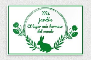 Carteles para Jardín - Plexiglás - undefined - blanc-vert - none - es-cartel-jardin-005-4-1747822242633