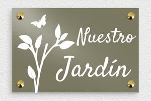 Carteles para Jardín - Aluminio - undefined - taupe - screws-caps - es-cartel-jardin-032-1-1747822166431