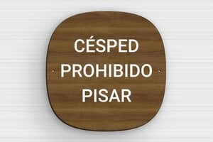 Placas de Madera - Madera - undefined - noyer - holes-only - es-cartel-jardin-cesped-004-1-1747822271205