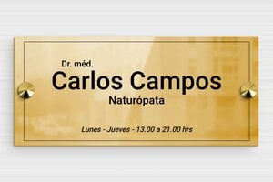 Placas de Latón - Latón - undefined - poli - screws-caps - es-cartel-medico-praxis-001-1-1747881199485