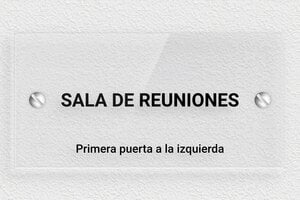 Placas para Puerta de Oficina - Cartel para puerta de sala de reuniones - undefined - transparent - screws - es-cartel-oficina-003-1-1747821234462