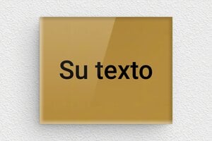 Placas Pequeñas - Plexiglás - undefined - or-fonce-noir - none - es-cartel-pequeno-001-4-1747890282756