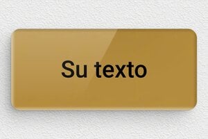 Placas Grabadas Personalizadas - Plexiglás - undefined - or-fonce-noir - none - es-cartel-pequeno-002-3-1747890291388