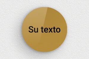 Placas Grabadas Personalizadas - Plexiglás - undefined - or-fonce-noir - none - es-cartel-pequeno-004-3-1747890318964