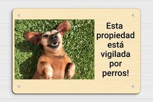 Carteles para Perros - Cartel 'Cuidado con los perros' - undefined - erable-noir - screws - es-cartel-perro-002-0-1747824395028
