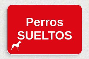 Carteles "Cuidado con el Perro" - Cartel 'Cuidado, perro suelto' - undefined - rouge-blanc - glue - es-cartel-perro-003-2-1747824236000