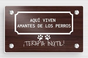Carteles para Perros - Cartel 'Cuidado, perros sueltos' - undefined - noyer-blanc - screws - es-cartel-perro-004-2-1747824419028